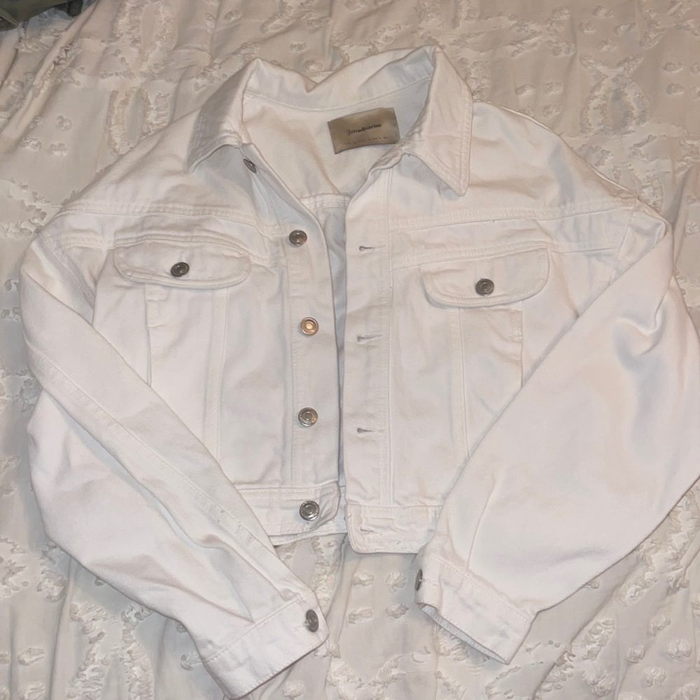 White jean jacket